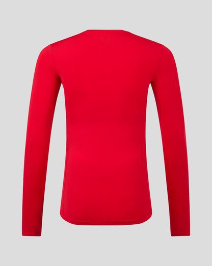 Mens Baselayer Long Sleeve Top - True Red
