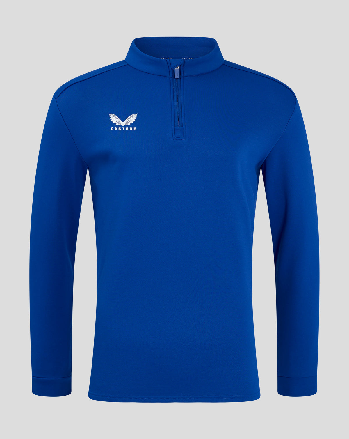 Men's 1/4 Zip Top - Blue - Surf The Web