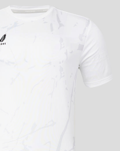 Marble Printed Training Tee - Brilliant White/ Allure