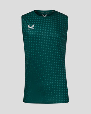 Dots Printed Mens Singlet - Botanical Garden / Bayberry