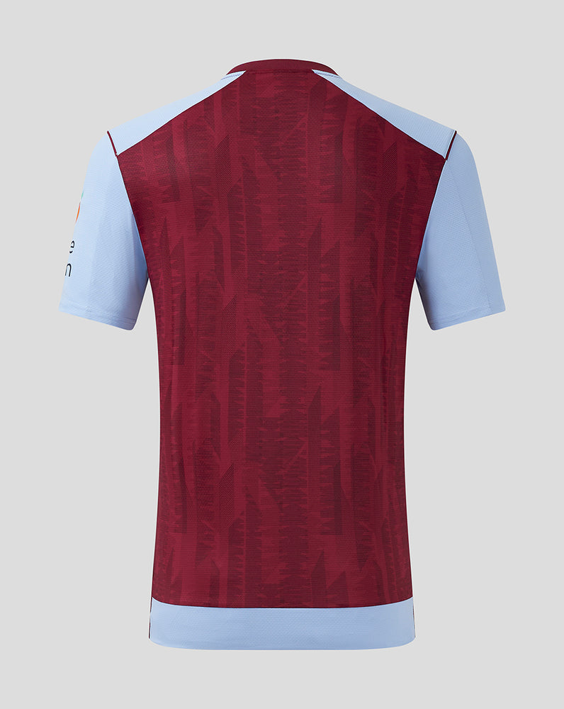 Mens ASTON VILLA FC PRO HOME SS SHIRT - RHODODENDRON/SERENITY