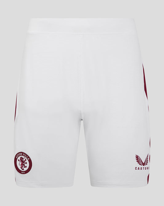 Mens ASTON VILLA FC PRO AWAY CHANGE SHORT - BRILLIANT WHITE/ RHODODENDRON