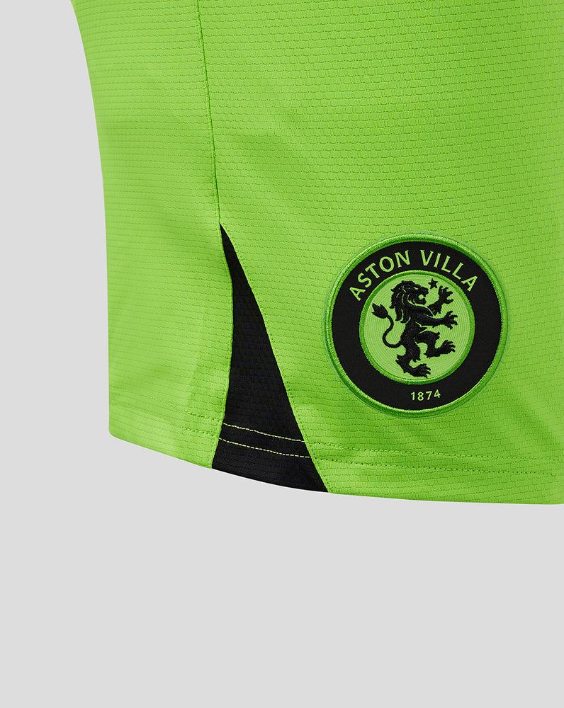 Mens ASTON VILLA FC PRO AWAY GOAL KEEPER SHORT - JASMINE GREEN/CAVIAR