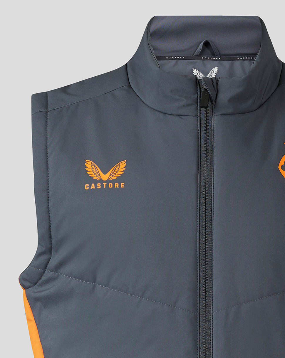 Mens 23/24 Training Bench Gilet - Grey/Orange