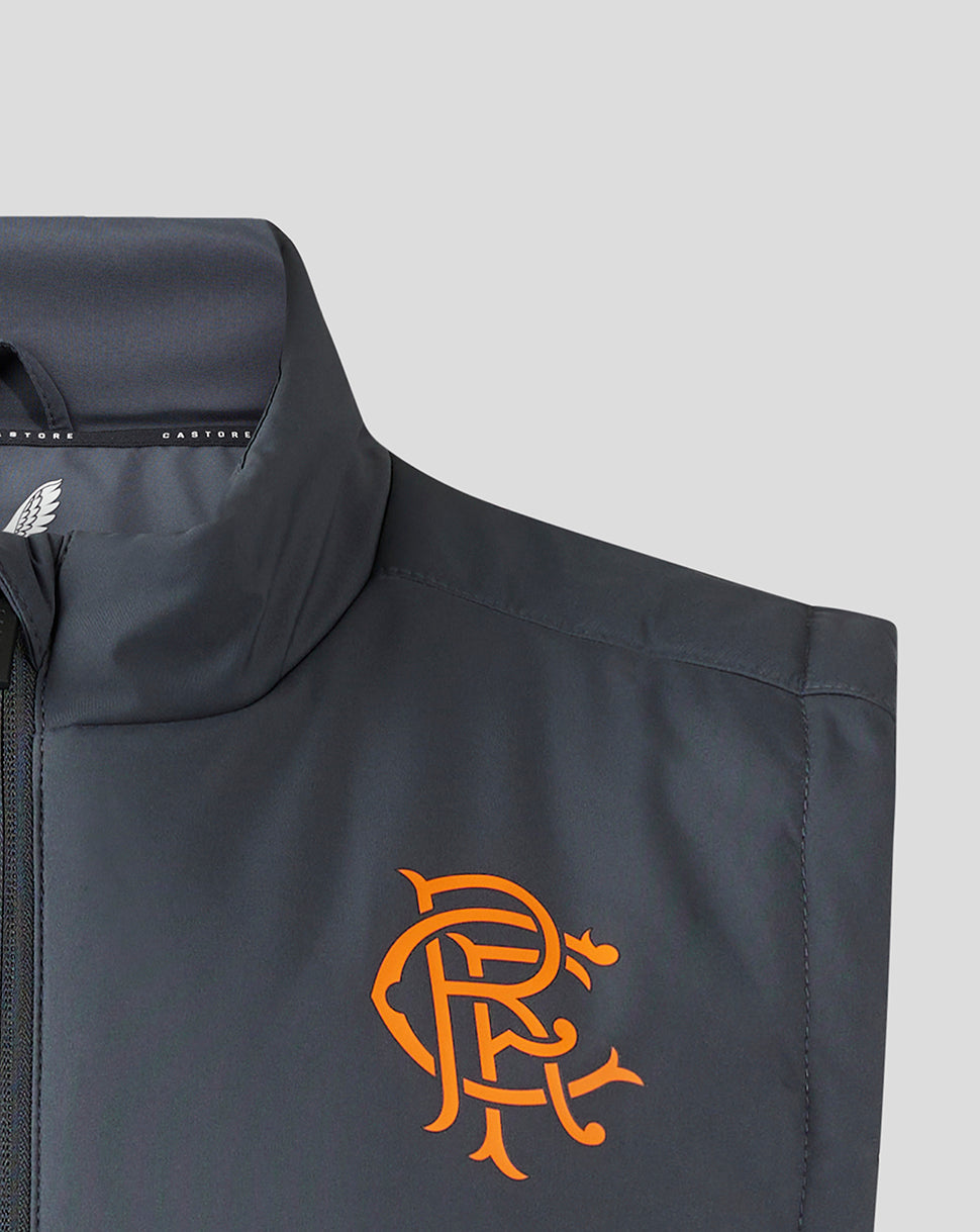 Mens 23/24 Training Bench Gilet - Grey/Orange