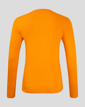 Mens Long Sleeve Performance Tee - Bright Marigold
