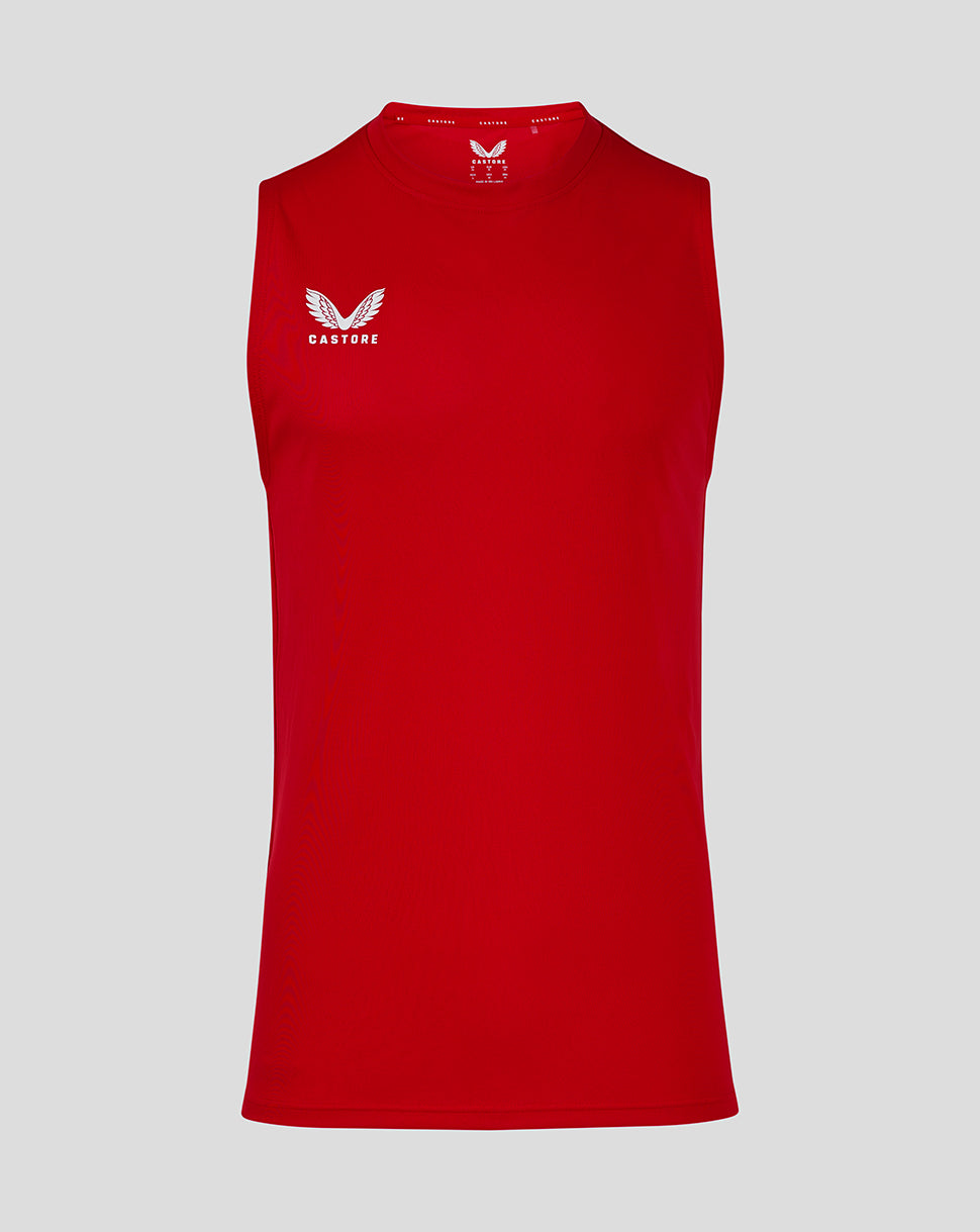 Mens Training Singlet - True Red - True Red