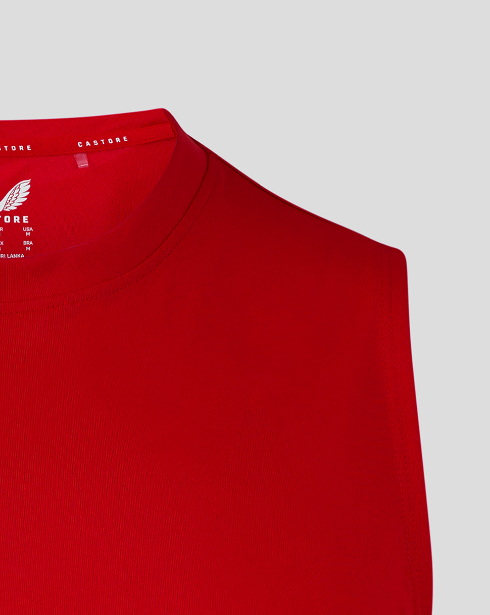 Mens Training Singlet - True Red - True Red