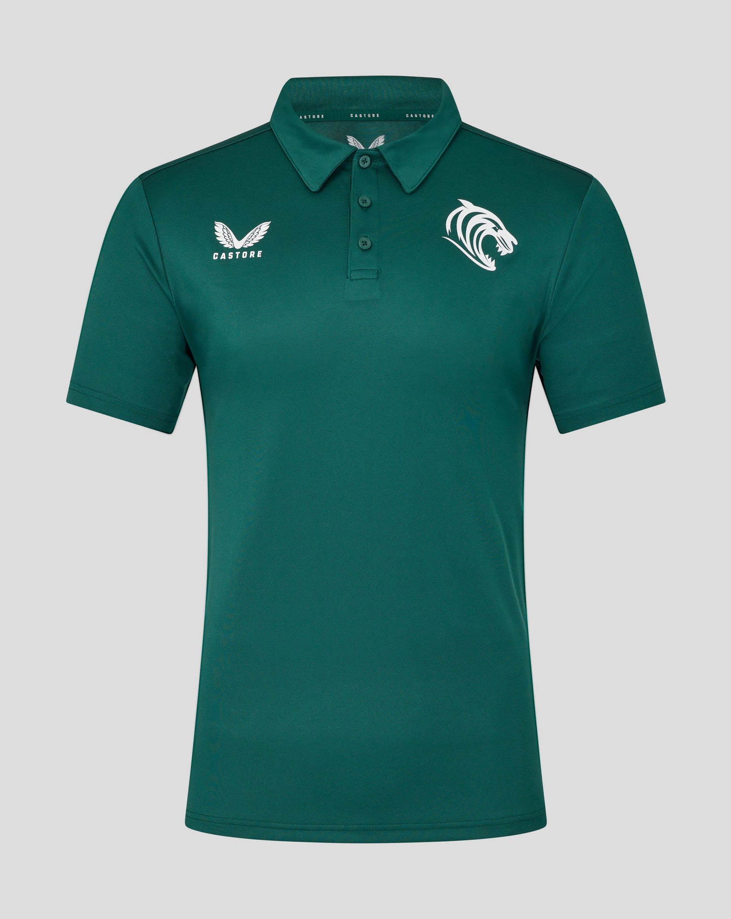 Leicester Tigers Men's 25/26 Short Sleeve Training Polo - Botanical