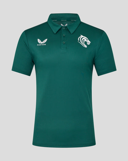 Leicester Tigers Men's 25/26 Short Sleeve Training Polo - Botanical