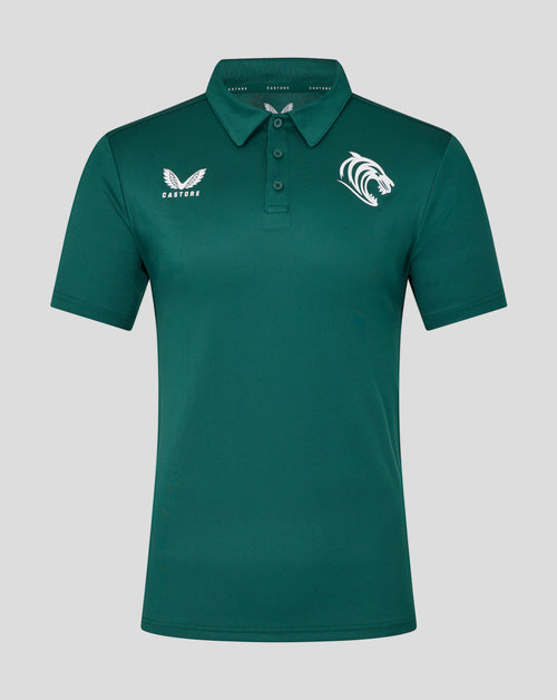 Leicester Tigers Men's 25/26 Short Sleeve Training Polo - Botanical