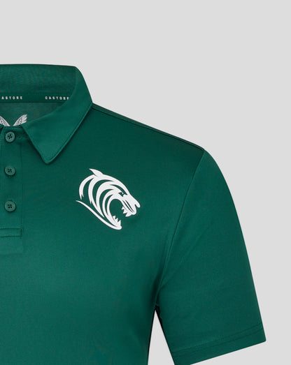 Leicester Tigers Men's 25/26 Short Sleeve Training Polo - Botanical