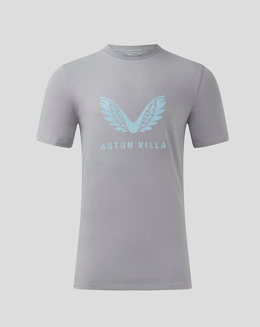 Mens ASTON VILLA FC COACHES TRAVEL LOGO TEE - TRADEWINDS