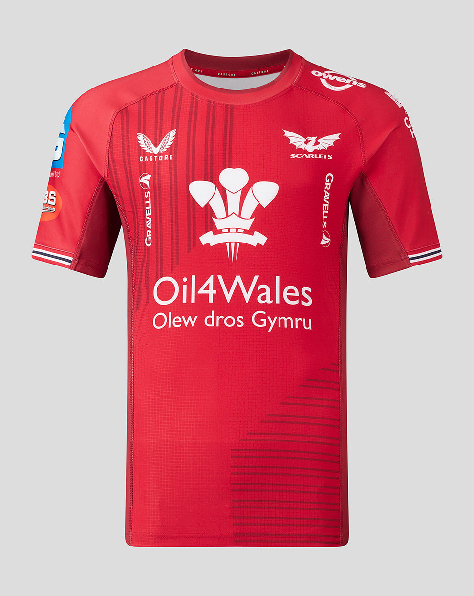 Scarlets Men's 23/24 Home Pro Shirt - Red