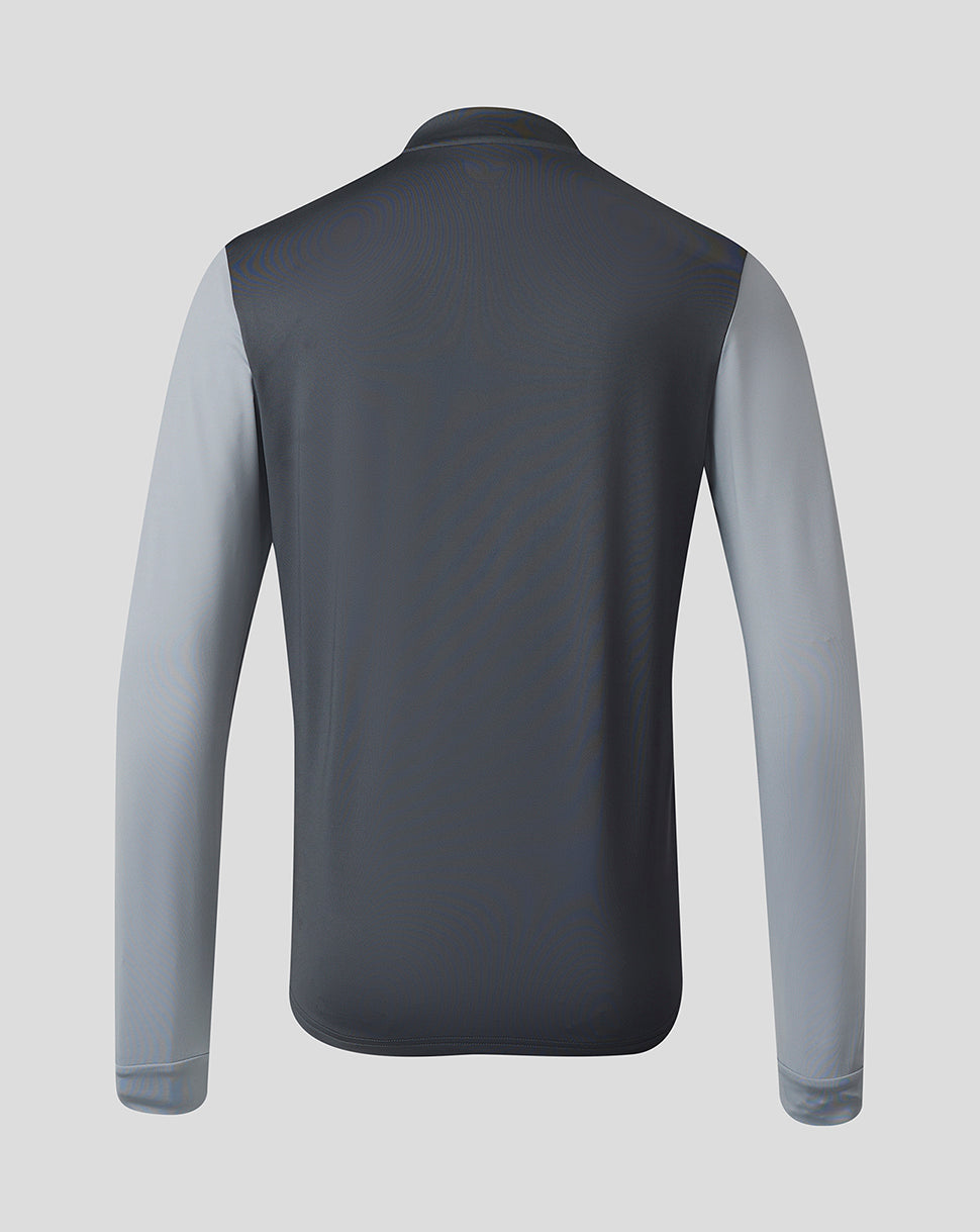 Scarlets Mens 23/24 Quarter Zip Midlayer - Grey