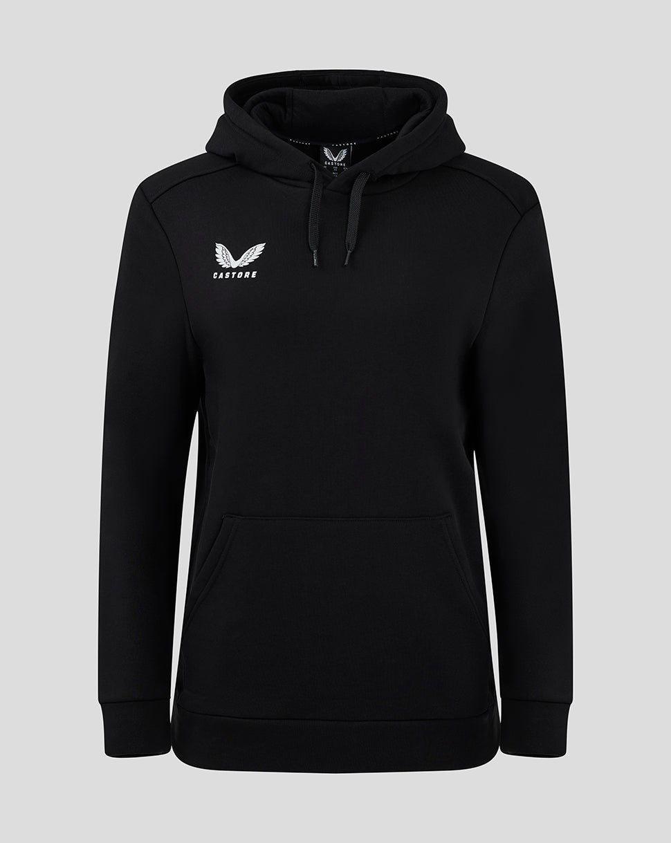 Cotton Rich Brushed Back Hoody - Black - Black