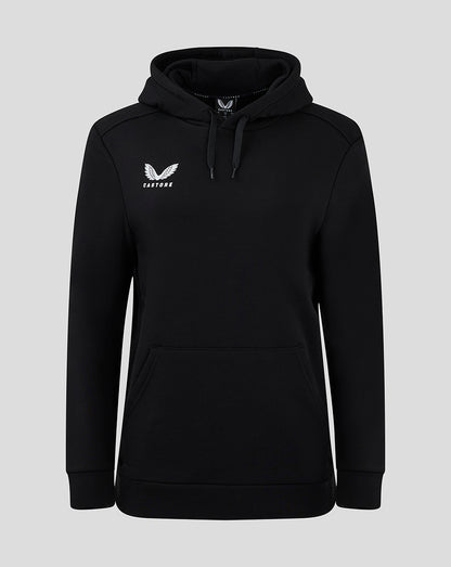 Cotton Rich Brushed Back Hoody - Black