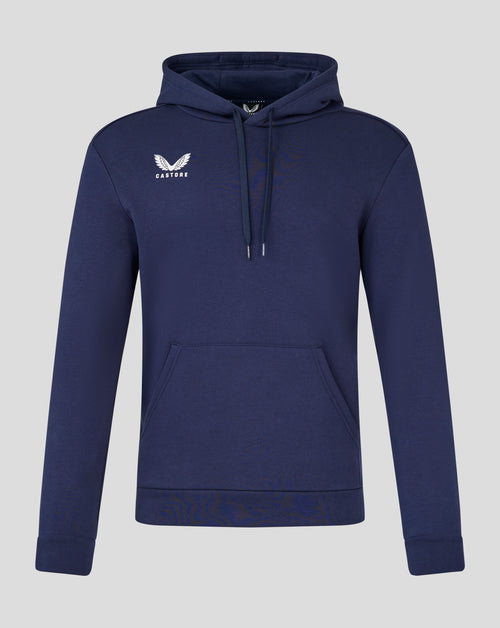 Mens Cotton Leisure Hoodie - Peacoat
