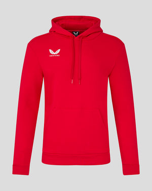 Mens Cotton Leisure Hoodie - True Red