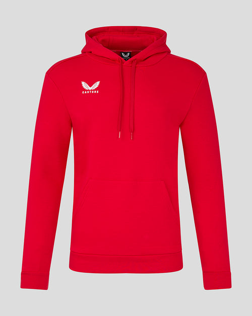 Mens Cotton Leisure Hoodie - True Red