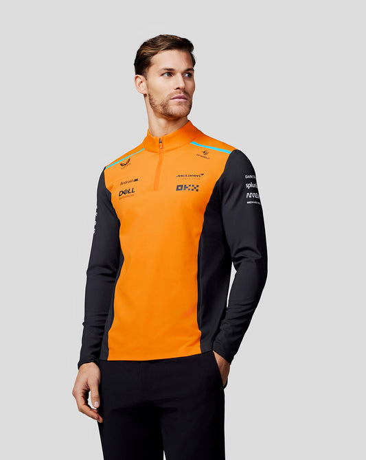 McLaren Mens Official Teamwear Quarter Zip Top Formula 1