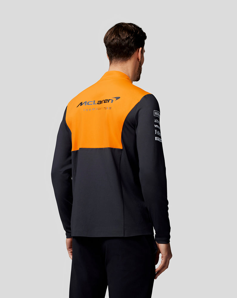 McLaren Mens Official Teamwear Quarter Zip Top Formula 1