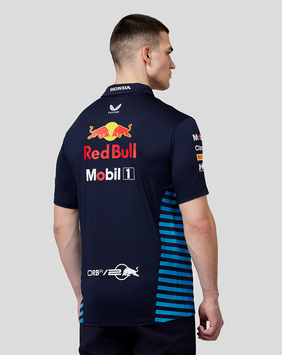 Oracle Red Bull Racing Men's Official Teamline Short Sleeve Polo Shirt - Night Sky - Night Sky