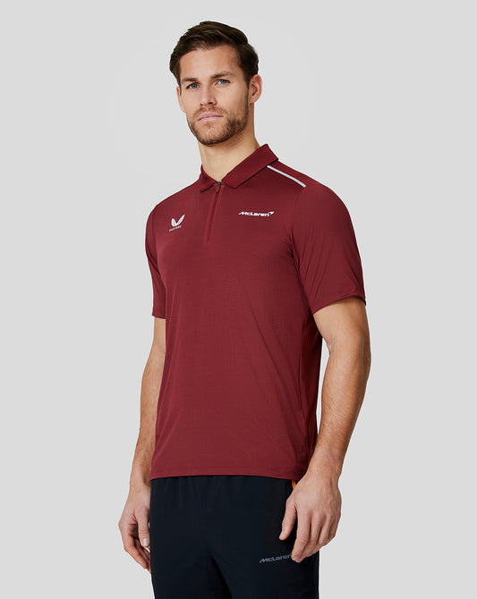 McLaren Mens Performance Polo Shirt - Port