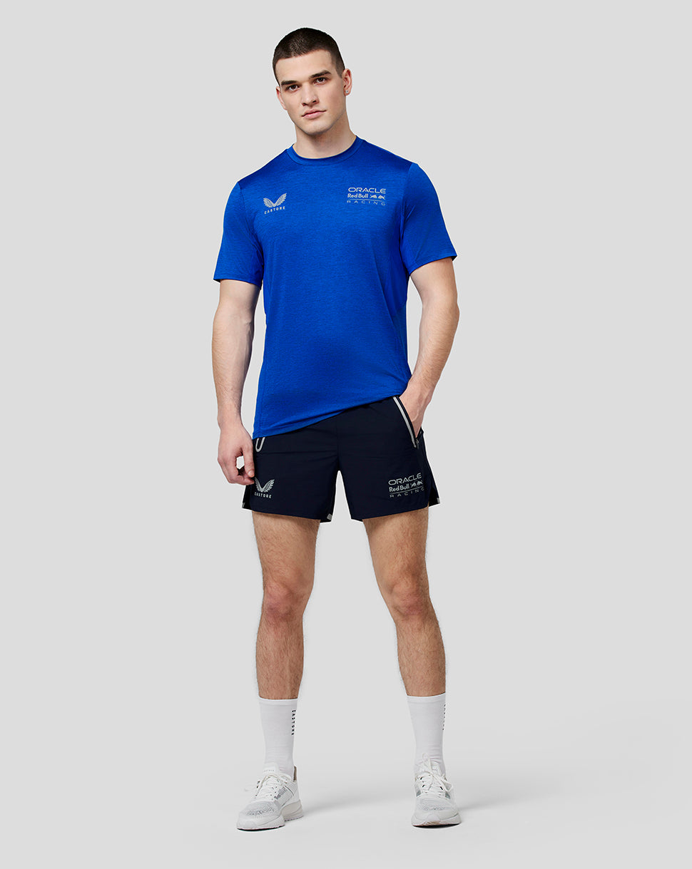 Oracle Red Bull Racing Mens Active Dual Brand Running Shorts - Night Sky - Night Sky