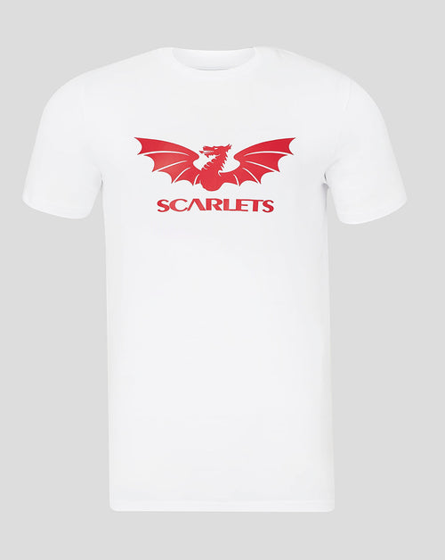 Scarlets Mens 23/24 Short Sleeve T-Shirt - White