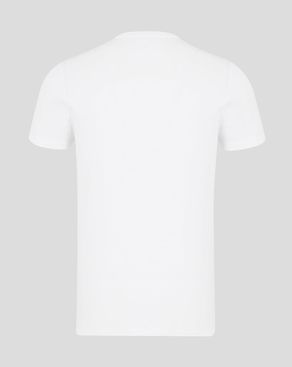 Scarlets Mens 23/24 Short Sleeve T-Shirt - White - Brilliant White