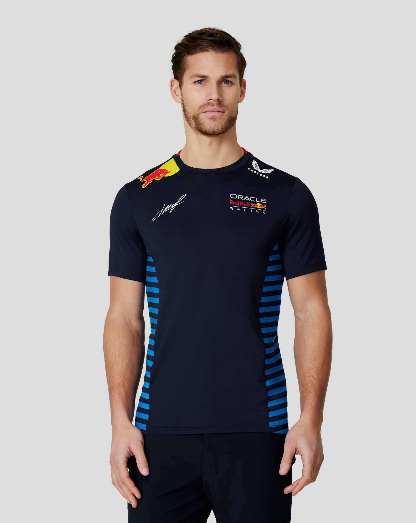 Oracle Red Bull Racing Men's Official Teamline Sergio "Checo" Perez T-Shirt - Night Sky