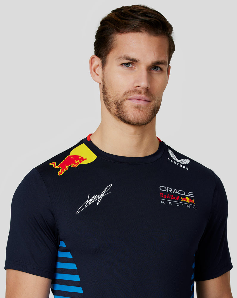 Oracle Red Bull Racing Men's Official Teamline Sergio "Checo" Perez T-Shirt - Night Sky