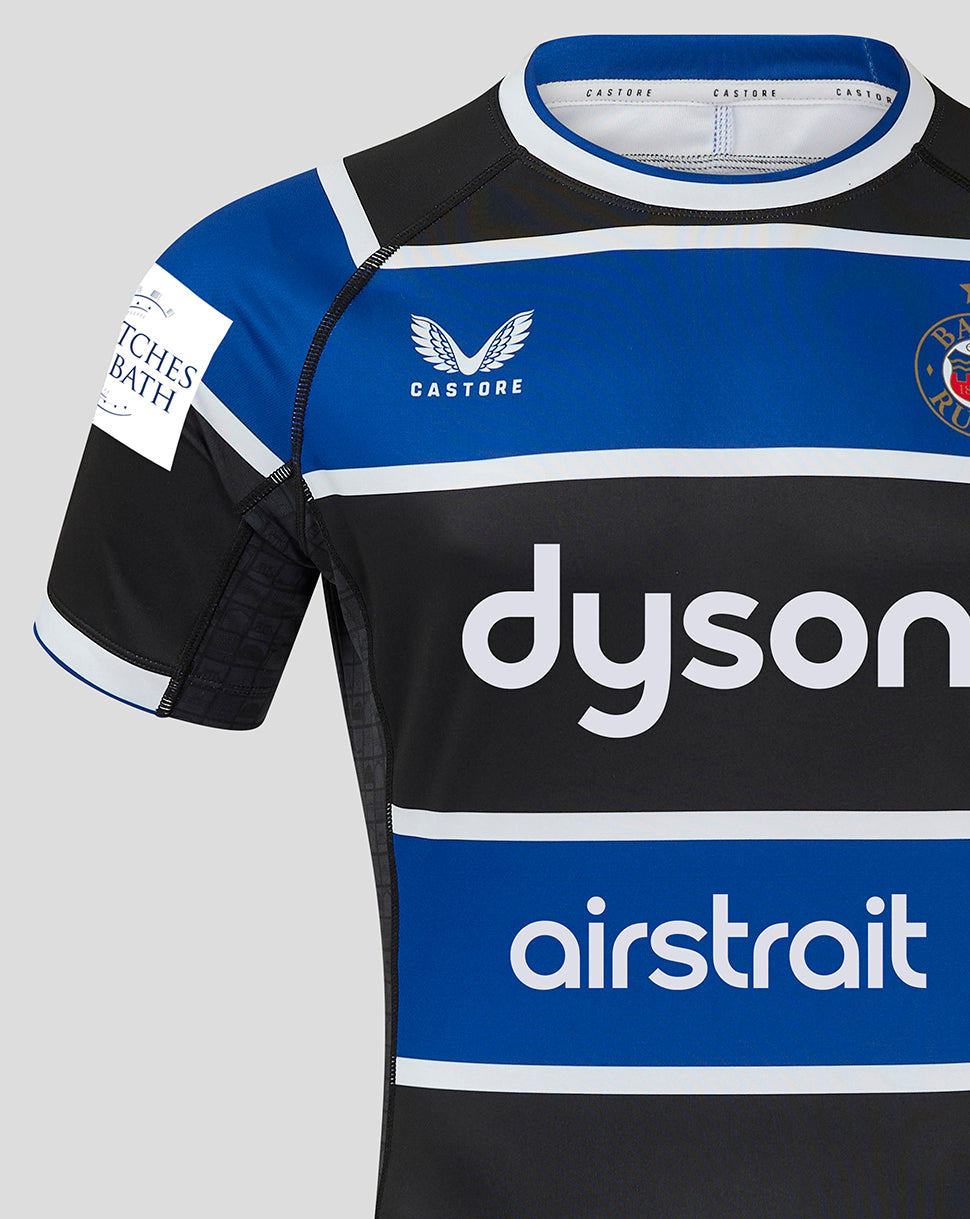 Bath Rugby Men's 24/25 Home Pro Shirt - Surf The Web/Caviar