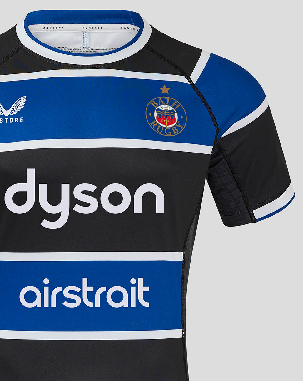 Bath Rugby Men's 24/25 Home Pro Shirt - Surf The Web/Caviar