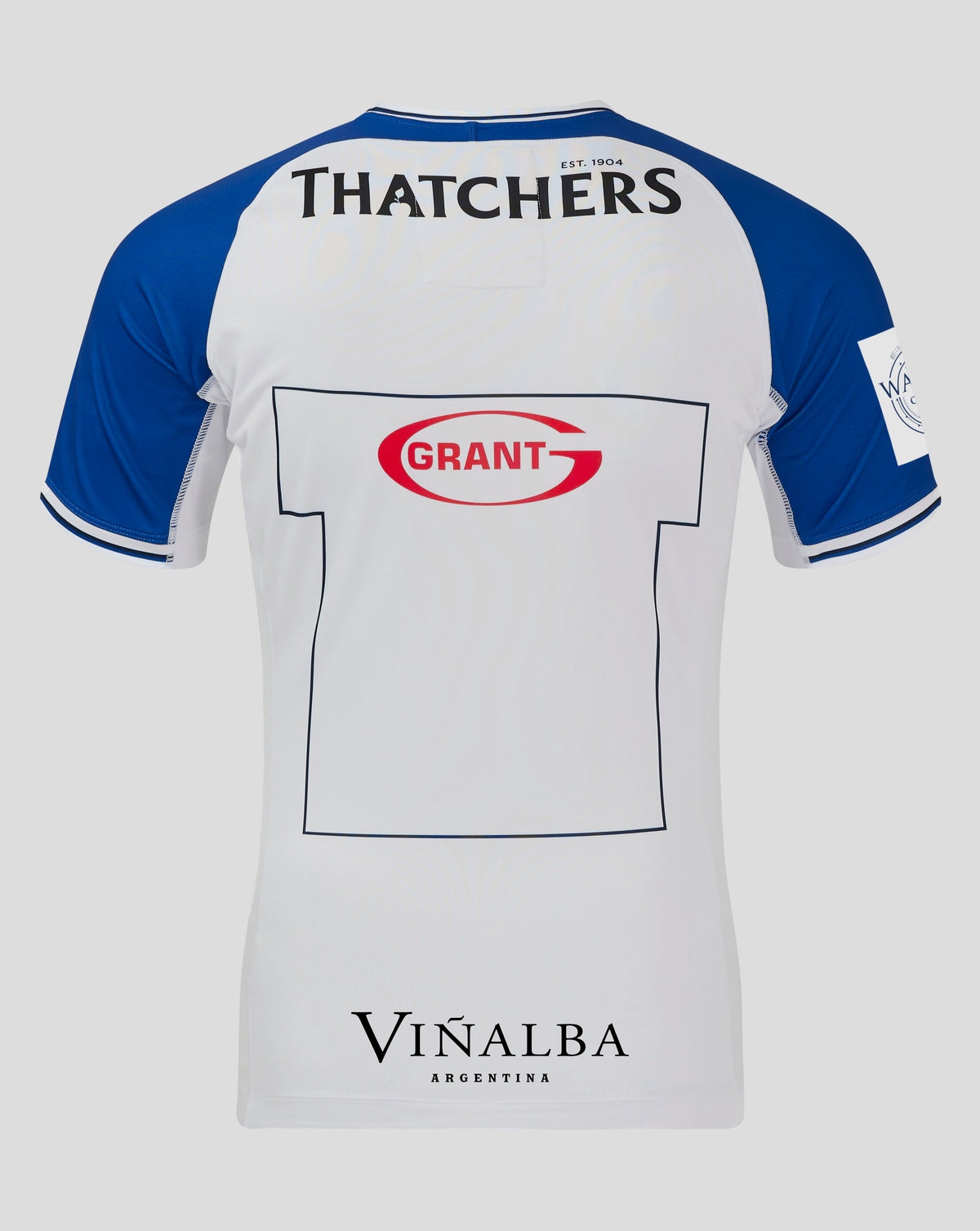 Bath Rugby Men's 24/25 Away Pro Shirt - Brilliant White/Surf The Web