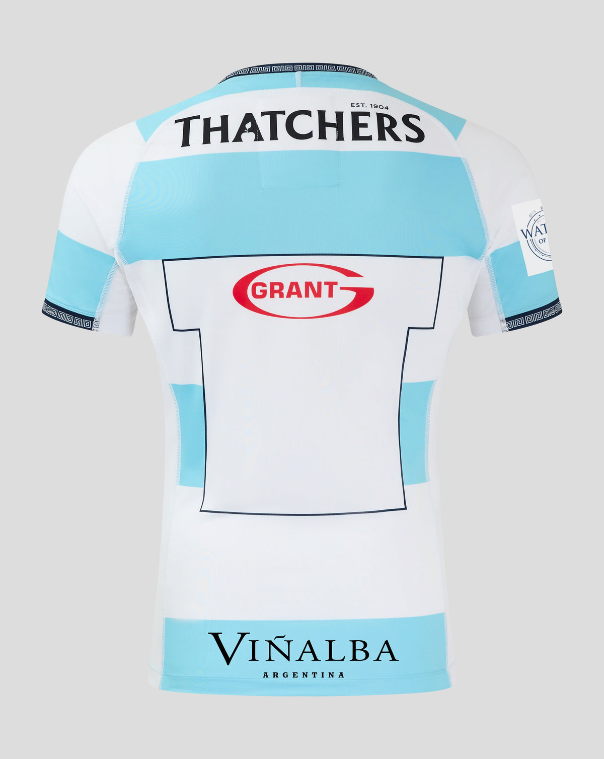 Bath Rugby Men's Euro Pro Shirt 24/25 - Brilliant White/Tropical Breeze