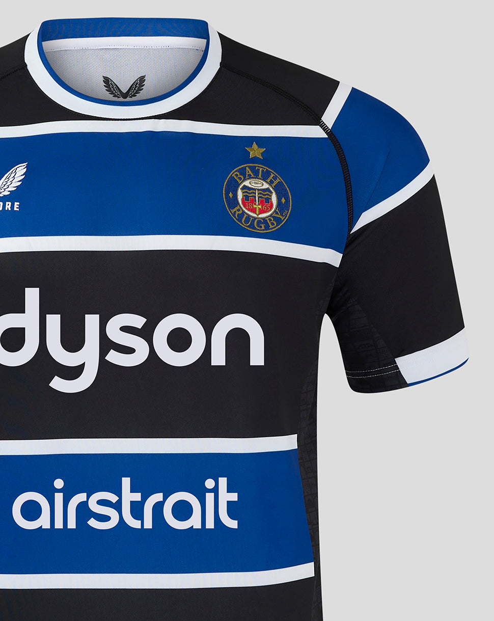 Bath Rugby Men's 24/25 Home Shirt - Surf The Web/Caviar