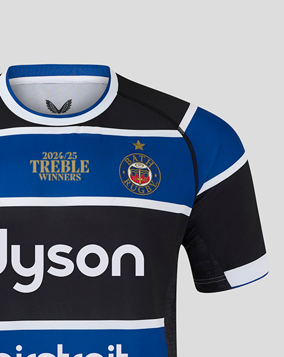 Bath Rugby Men's 24/25 Treble Replica Home Jersey - White