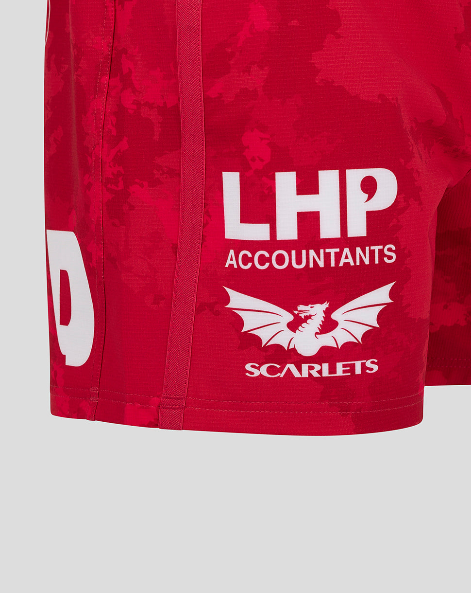 Scarlets Men's 24/25 Home Pro Shorts - Scarlet/Scarlet Sage