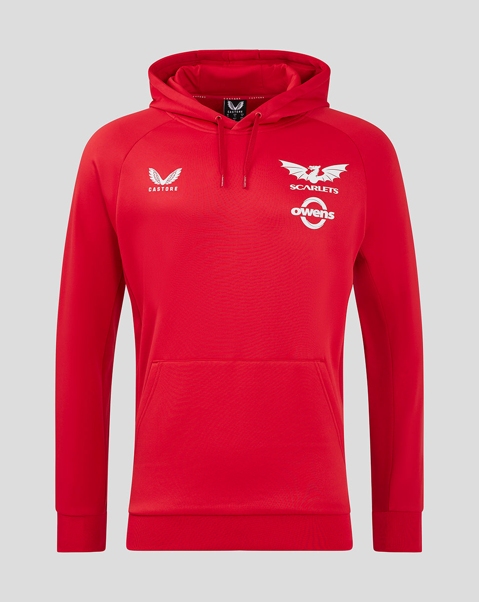 Scarlets Women's 24/25 Pro Players Hoody - True Red/Barbados Cherry