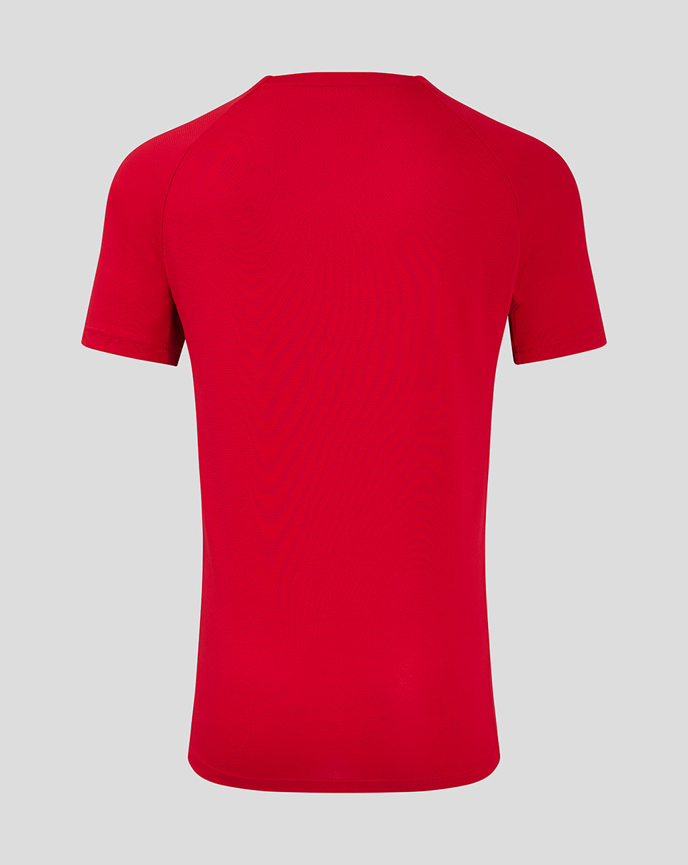 Scarlets Men's 24/25 Pro Players T-Shirt - True Red/Barbados Cherry