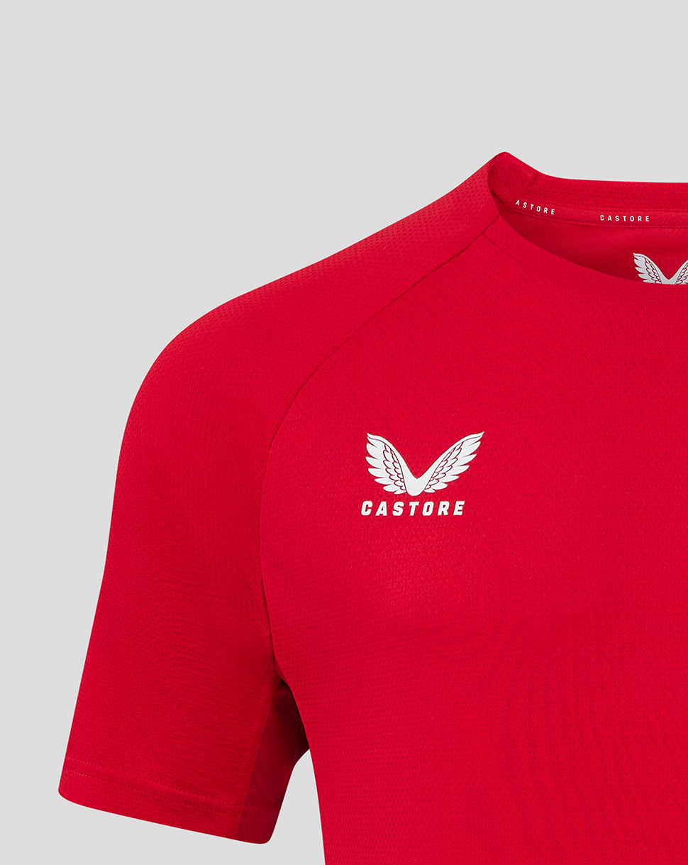Scarlets Men's 24/25 Pro Players T-Shirt - True Red/Barbados Cherry