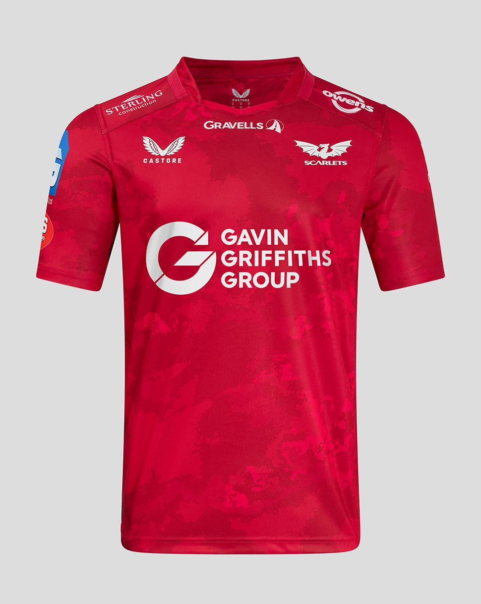 Scarlets Men's 24/25 Home Shirt - Scarlet/Scarlet Sage
