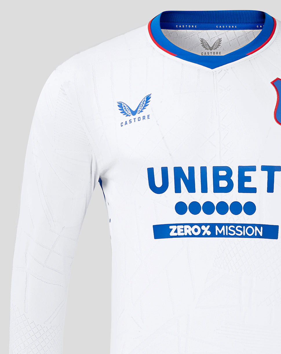 Rangers Mens 24/25 Away Long Sleeve Shirt - Grey/Blue