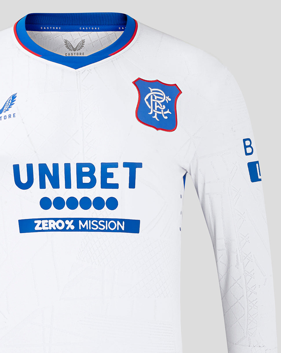 Rangers Mens 24/25 Away Long Sleeve Shirt - Grey/Blue