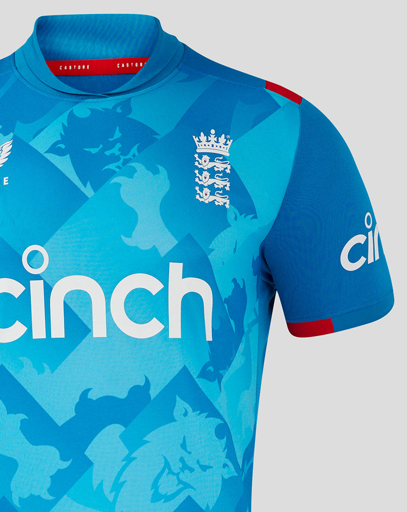 England Cricket Men's 24/25 ODI Short Sleeve Shirt
