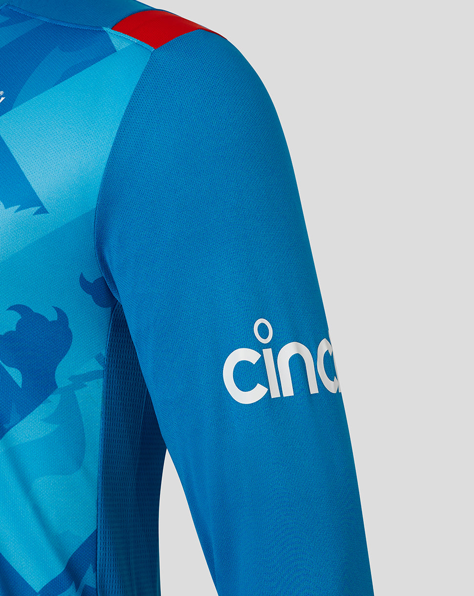 England Cricket Men's 24/25 Odi Long Sleeve Shirt - Blue