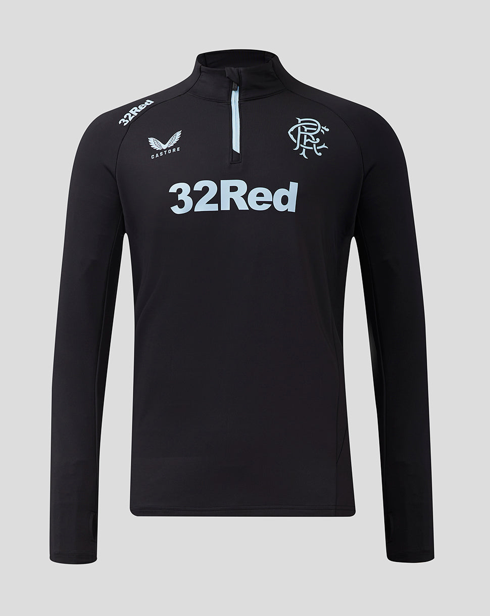Rangers Men's 24/25 Pro Coaches 1/4 Zip Training Top - Black