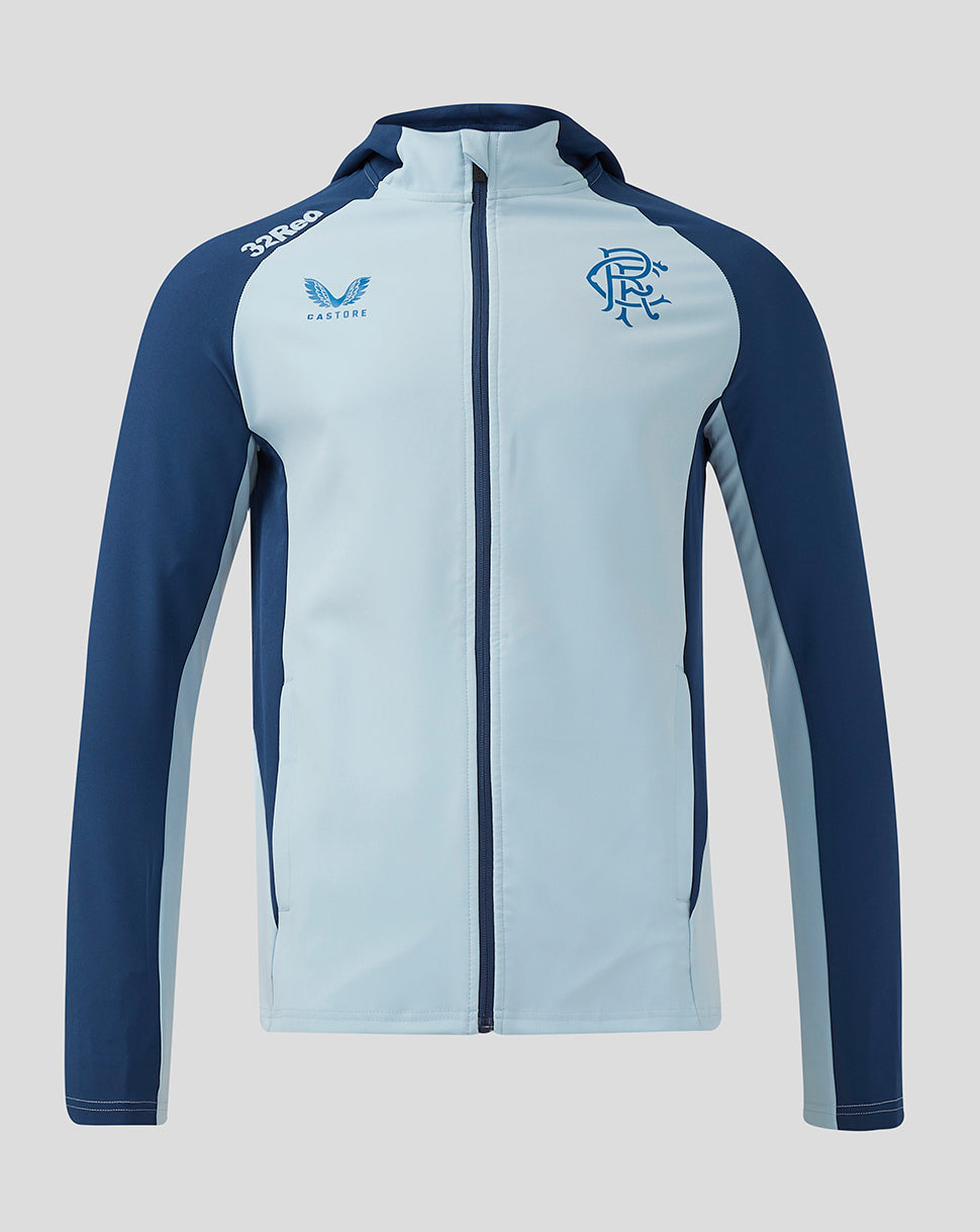 Rangers Men's 24/25 Pro Players Presentation Hooded Jacket - Light Blue